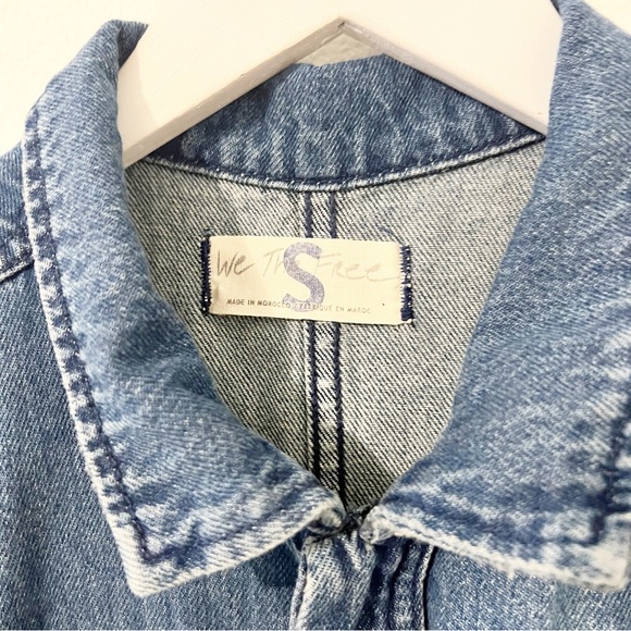 FREE PEOPLE Sydney Sleeveless Jumpsuit in Breezy Blue Denim Size Small S - Picture 5 of 7